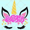 Unicorn face svg