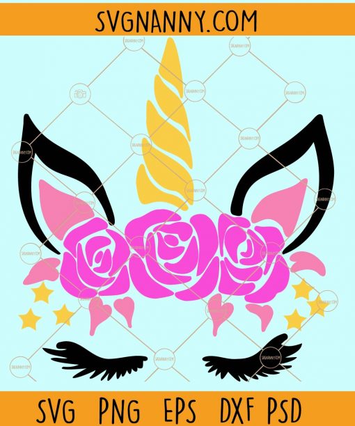 Unicorn face svg