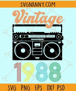 Vintage 1988 svg