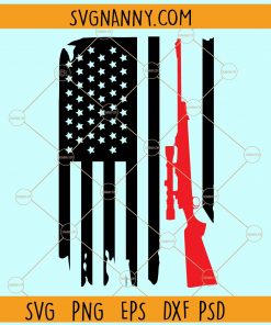 American hunting flag SVG