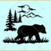 Bear in the wild svg