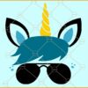 Boy unicorn svg