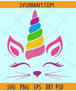 Cat unicorn svg