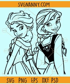 Disney Elsa and Anna svg
