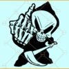 Grim Reaper Middle Finger SVG