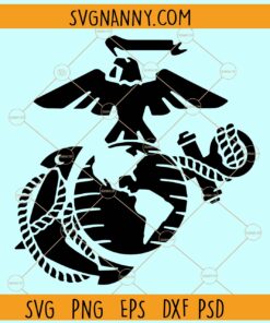Marine Eagle Globe Anchor SVG