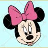 Minnie Mouse with bow svg