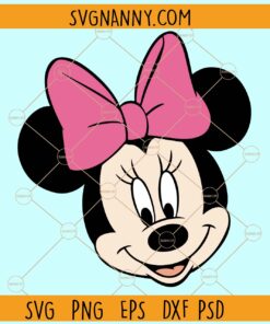 Minnie Mouse with bow svg
