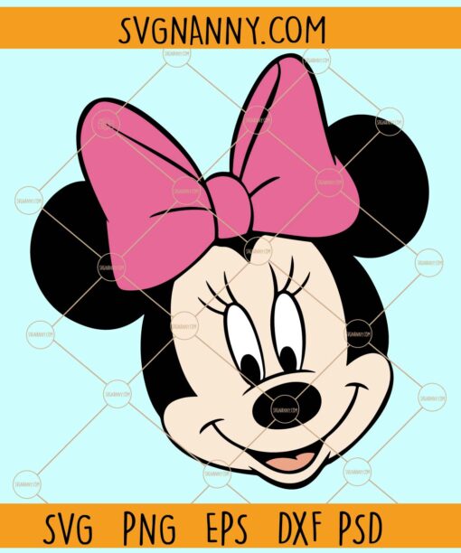 Minnie Mouse with bow svg