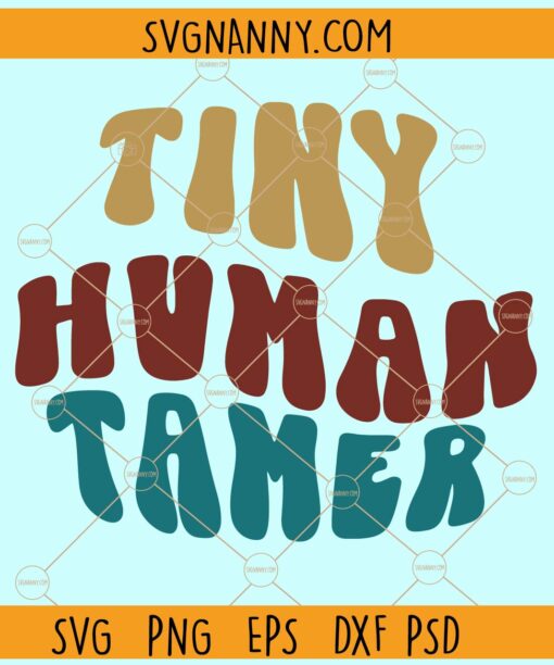 Tiny Human Tamer wavy text Svg