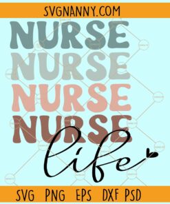 Vintage nurse life SVG