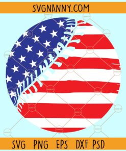 American Flag Baseball SVG