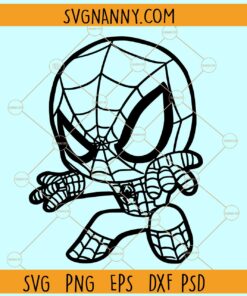 Baby Spiderman SVG