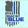 Back The Blue flag SVG