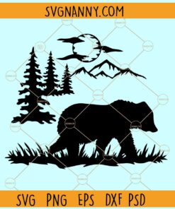Bear in the wild svg