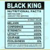 Black king nutritional facts svg