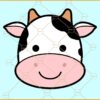 Cartoon cow face svg