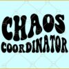 Chaos coordinator wavy letters Svg