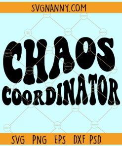 Chaos coordinator wavy letters Svg