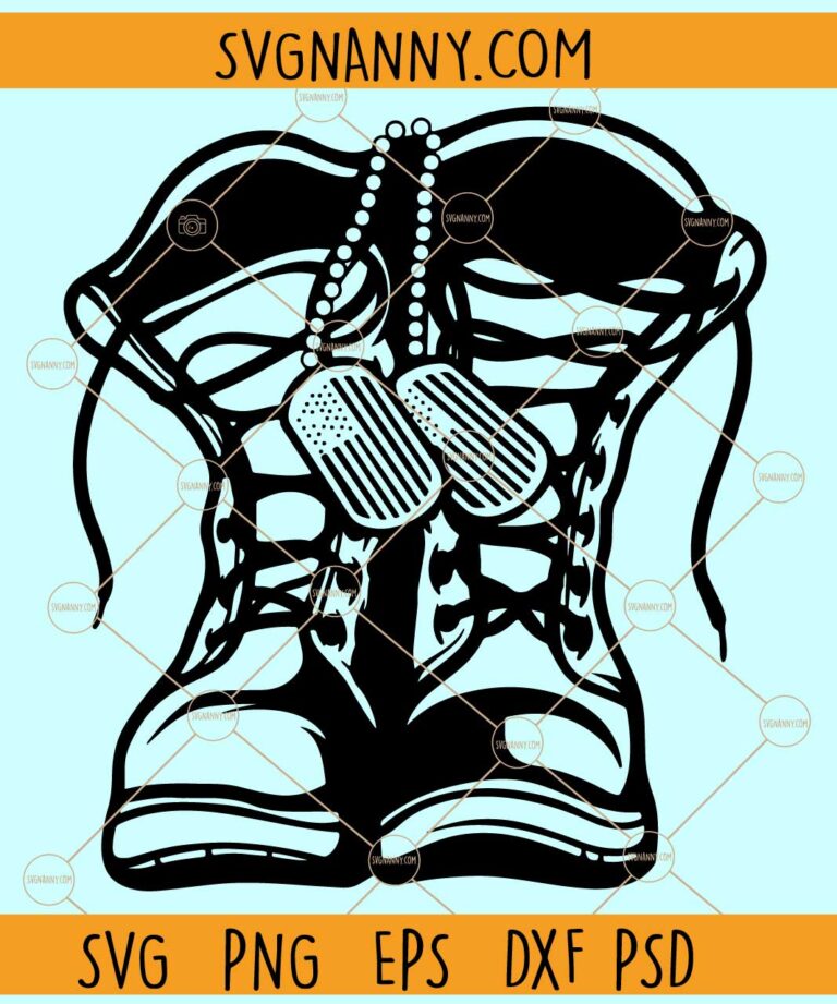 Combat Boots Svg, Veteran Svg, Army Svg, Soldier Svg, Combat Boots ...