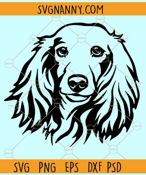 Dachshund long haired svg