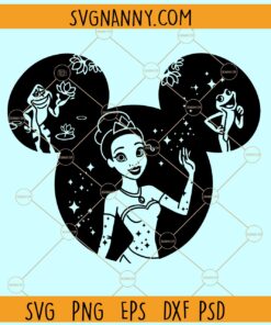 Disney princess Tiana frog svg
