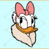 Donald duck with mickey bow svg