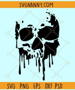 Dripping Skull Clip art SVG