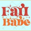 Fall Babe SVG