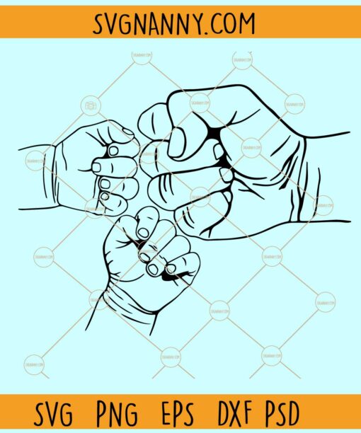 Father's day Fist bump clip art svg