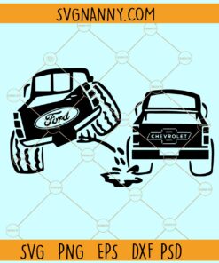Ford Peeing On Chevrolet Svg file