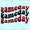 Game day wavy stacked SVG