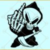 Grim Reaper Middle Finger SVG