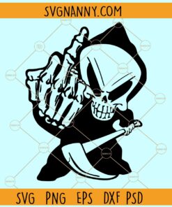 Grim Reaper Middle Finger SVG