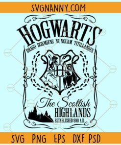 HP Hogwarts SVG