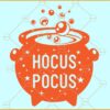 Hocus pocus Halloween cauldron Svg