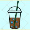 Iced coffee svg