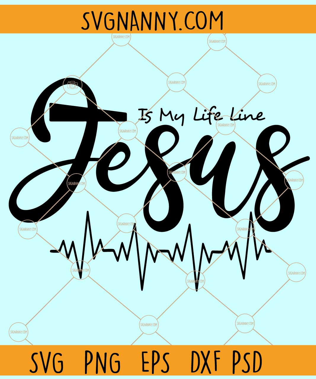 Jesus is my life line SVG
