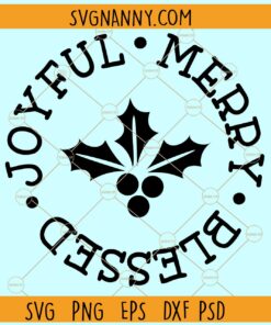 Joyful merry blessed svg