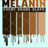 Melanin Every shade slays svg