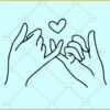 Pinky promise SVG