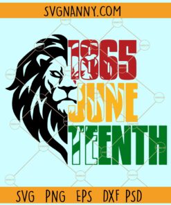 Juneteenth lion head SVG