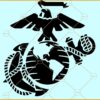 Marine Eagle Globe Anchor SVG