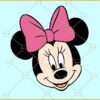 Minnie Mouse with bow svg