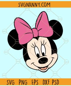 Minnie Mouse with bow svg