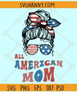 Retro all American mom SVG