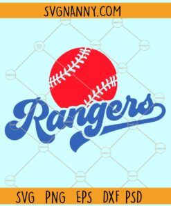 Texas Rangers Softball svg