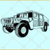 US army Humvee svg