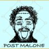 Post Malone SVG, Post Malone png, Post Malone sunflower svg, Post Malone silhouette
