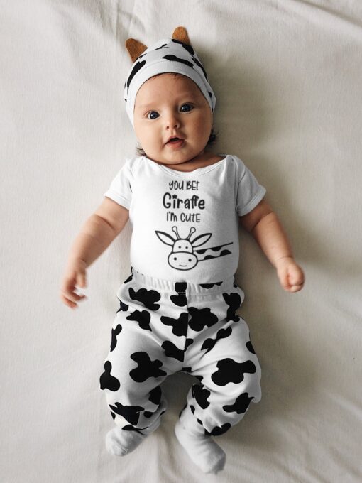You bet giraffe I'm cute svg, Baby Bodysuit SVG, Onesie svg - Image 2